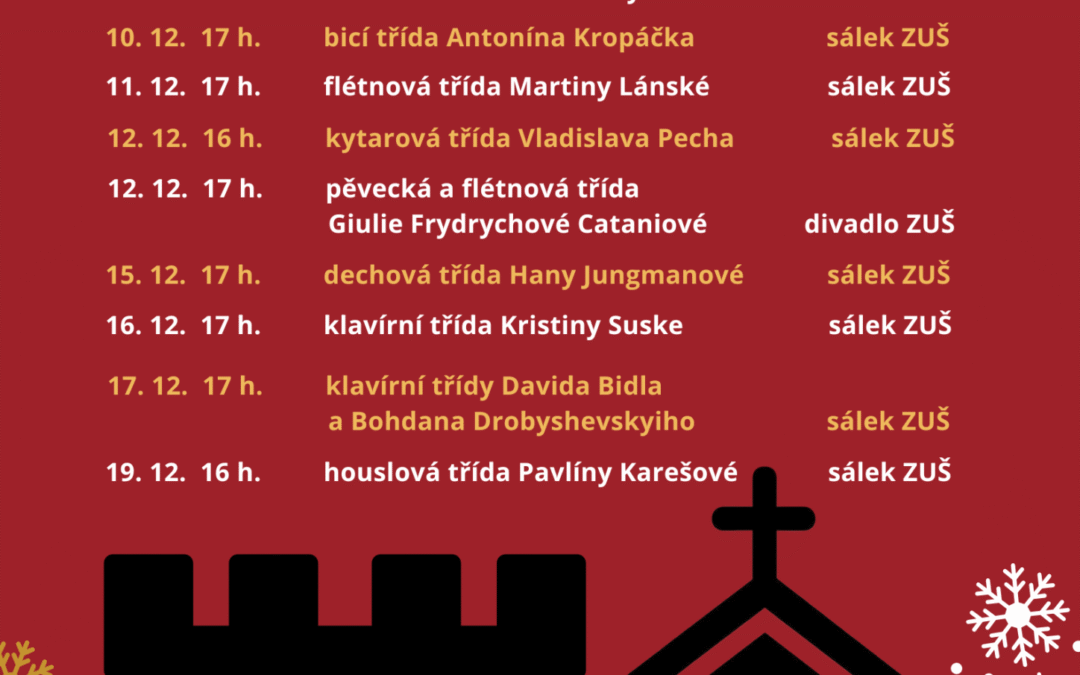 Umění v čase předvánočním – CO PRO VÁS PŘIPRAVUJEME V ZUŠ?